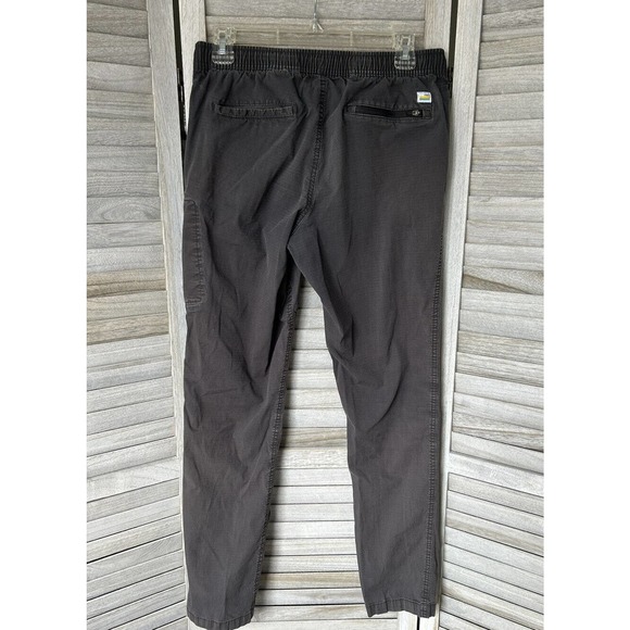 Vuori Ripstop Climber Pant Drawstring Joggers Washed Charcoal Mens Size Medium - Picture 2 of 5